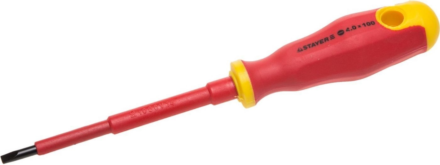 

Отвертка шлицевая диэлектрическая Stayer Profi SL4х100м 25141-04-10_z01