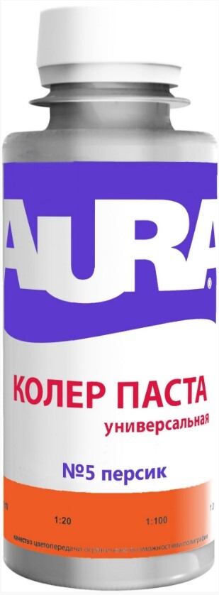 

Колер паста Aura персик №5 0,1л, Оранжевый, Колер паста Aura персик №5 0,1л