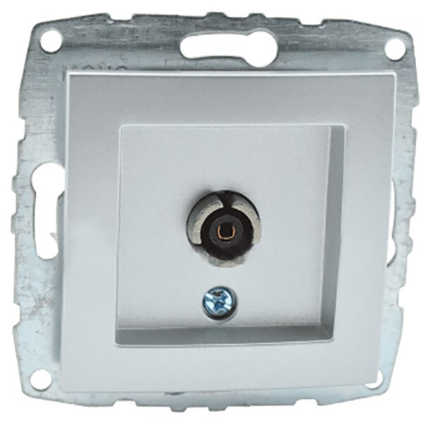 

Розетка Tv Mono D/L 500-002105-138 конц. с экраном серебро, Белый, Розетка Tv Mono D/L 500-002105-138 конц. с экраном серебро